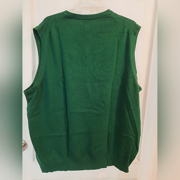 Lands end mens XXL/T green sweater vest - Picture 3 of 7